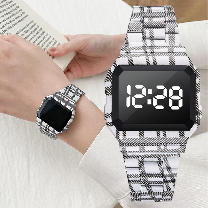 Wristwatches Women Men Unisex Watch Unique Sport Vintage LED Digital Sports Military Electronic Black And White Clock, Gray
Wristwatches Women Men Unisex Watch Unique Sport Vintage LED Digital Sports Military Electronic Black And White Clock, Gray