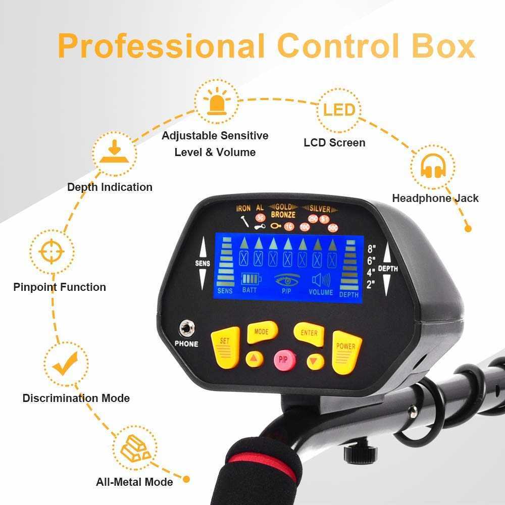 Metal Detector MD-3028 High Sensitivity Outdoor Gold Digger with LCD Display Waterproof Coilfor Beginners kids detector