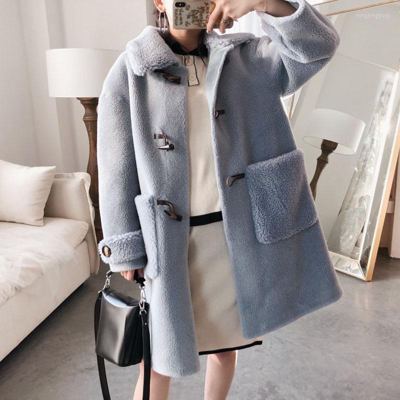 Women' Fur & Faux Luxury Real Sheep Coat Woman Clothes Plus Size Manteau Femme Hiver Harajuku Winter Jacket Fashion Coats With Horn Button
Women' Fur & Faux Luxury Real Sheep Coat Woman Clothes Plus Size Manteau Femme Hiver Harajuku Winter Jacket Fashion Coats With Horn Button