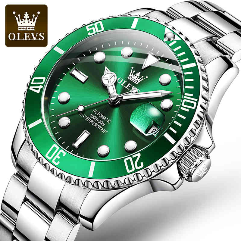 Wrist watch OLEVS Luxury Automatic Mechanical Watch for Men Waterproof Stainless Steel Wristwatch Green Water Ghost Clock Dropshipping 2022, Gold blue q
Wrist watch OLEVS Luxury Automatic Mechanical Watch for Men Waterproof Stainless Steel Wristwatch Green Water Ghost Clock Dropshipping 2022, Gold blue q