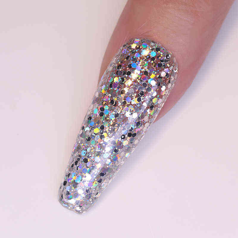 NXY Nail Gel 3pcs Polish Set Glitter Color Varnishes Hybrid All for Art Design Manicure Semi Permanent Base Top 0328