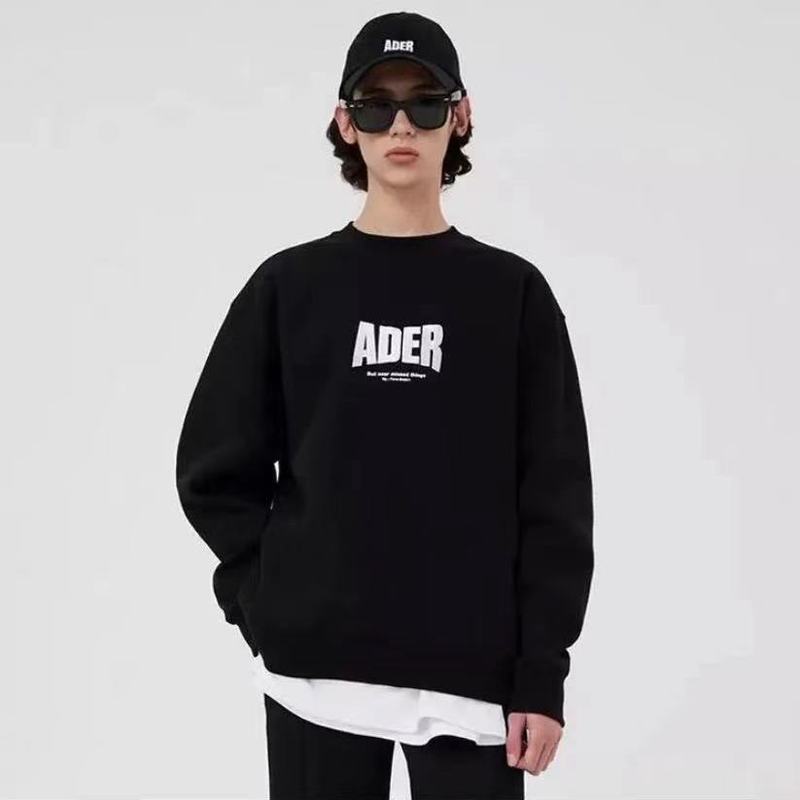 ADER Error Sweatshirt Men Women Korean Fashion Sweat Tops Oversize Embroidery Cotton Clothing Female Casual Costume Y2k 220720