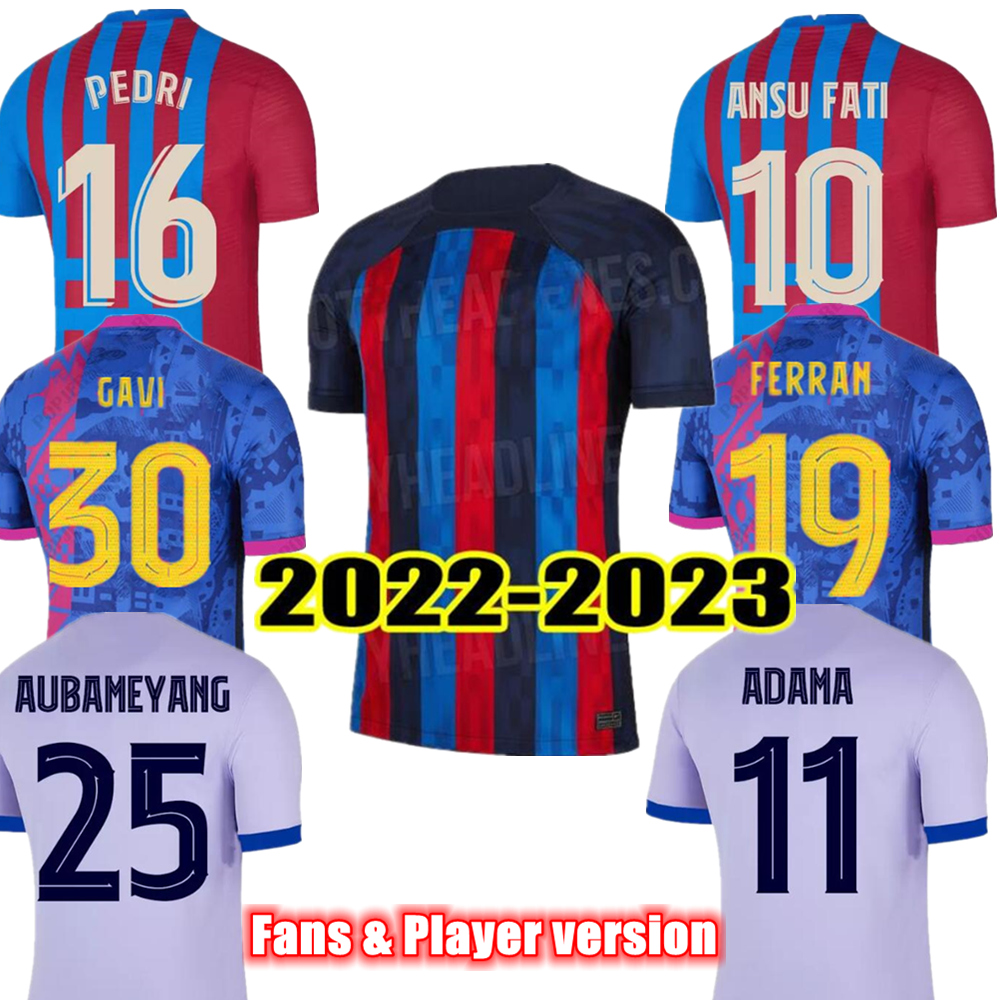 PEDRI ANSU FATI Soccer Jerseys 22-23 GAVI ADAMA FERRAN DANI ALVES Home FAN Player version Football Shirts Men+ kids Soccer kit, 22-23 home fan version
PEDRI ANSU FATI Soccer Jerseys 22-23 GAVI ADAMA FERRAN DANI ALVES Home FAN Player version Football Shirts Men+ kids Soccer kit, 22-23 home fan version