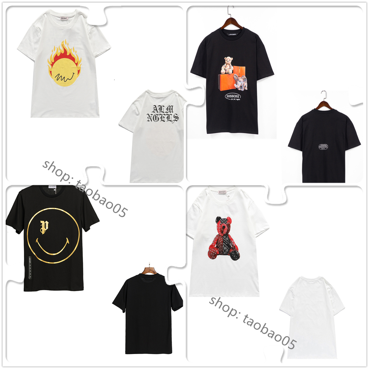 Men's angel T Shirt women T Shirts decapitated bear hip hop street shark round neck loose embroidery short sleeve dolman sleeves drop shoulder foam print C02, 1pcs button
Men's angel T Shirt women T Shirts decapitated bear hip hop street shark round neck loose embroidery short sleeve dolman sleeves drop shoulder foam print C02, 1pcs button