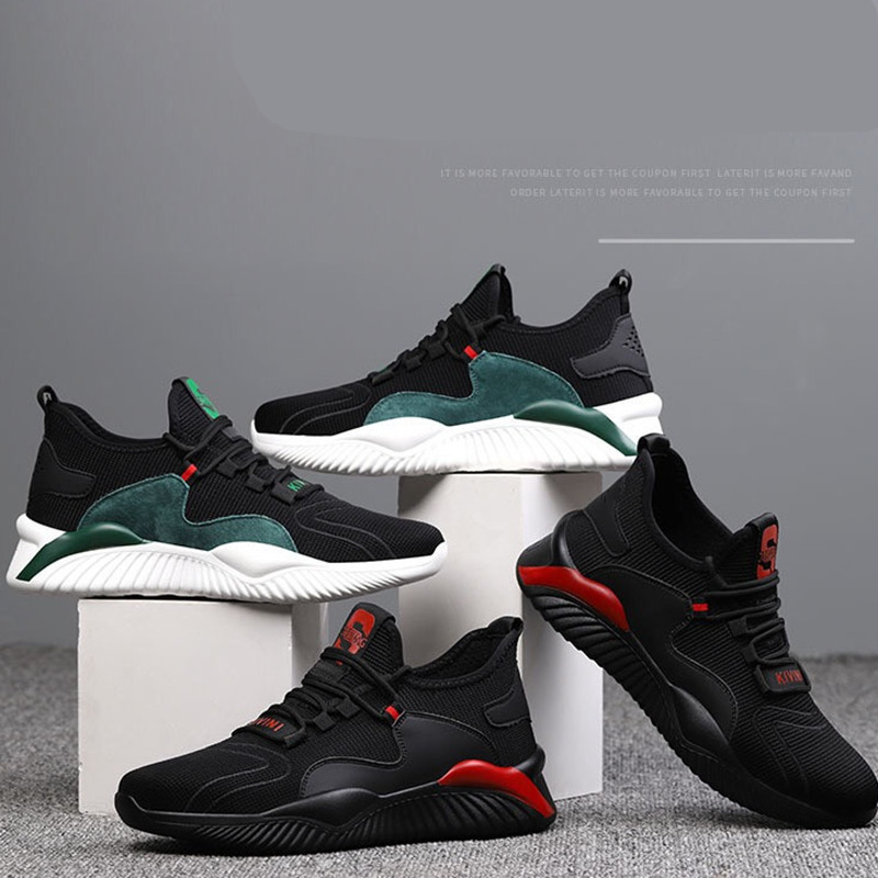 DEW Breathable Safety Shoes Men Summer Lightweight Work Shoes Steel Toe Puncture-Proof Work Sneakers Indestructible Shoes 220322