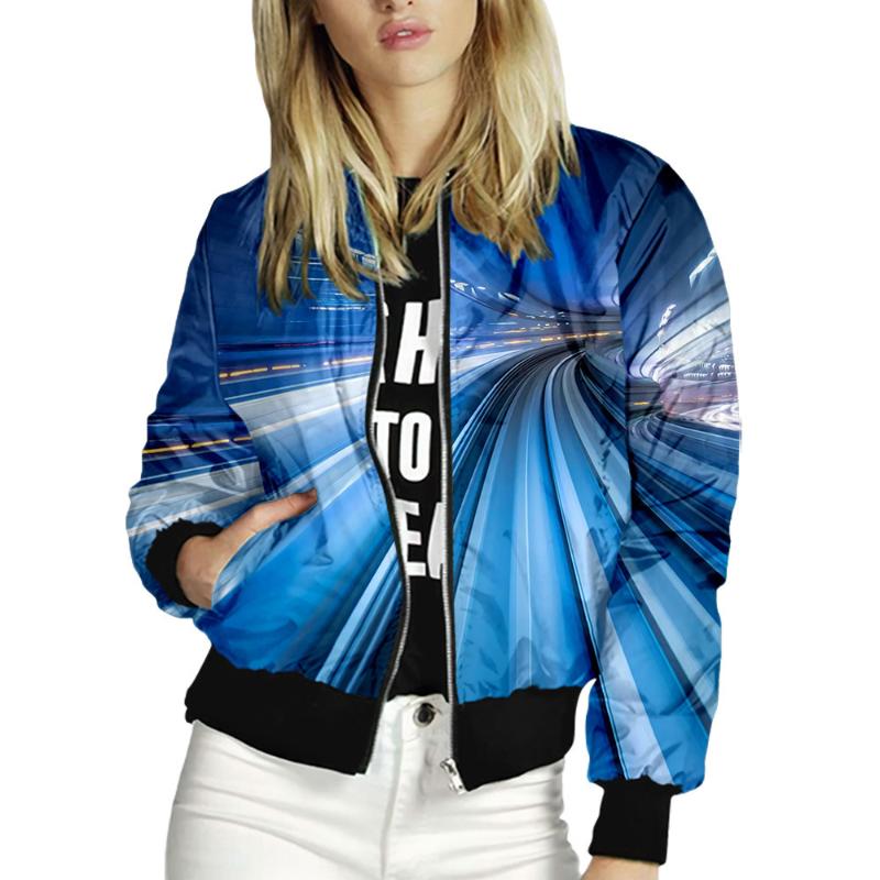 Women's Jackets Women Printed Ladies Zipper Up Bomber Outwear Autumn Winter Long Sleeve Short Thin Slim Casual Pocket Biker Coats, La03006
Women's Jackets Women Printed Ladies Zipper Up Bomber Outwear Autumn Winter Long Sleeve Short Thin Slim Casual Pocket Biker Coats, La03006