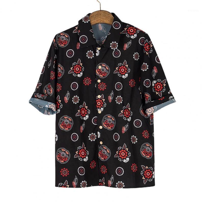 Men' Fashion Print Short Sleeve Shirt Buttons Breathable Lightweight Hawaiian For Club Casual Shirts, Black
Men' Fashion Print Short Sleeve Shirt Buttons Breathable Lightweight Hawaiian For Club Casual Shirts, Black
