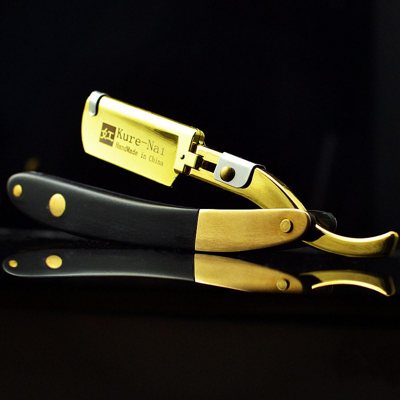 Pro Salon Men Stainless Steel Folding Manual Razor Barber Hair Cut Razor Change Blade Straight Razor Tool With 10pcs Blade G1126 220708