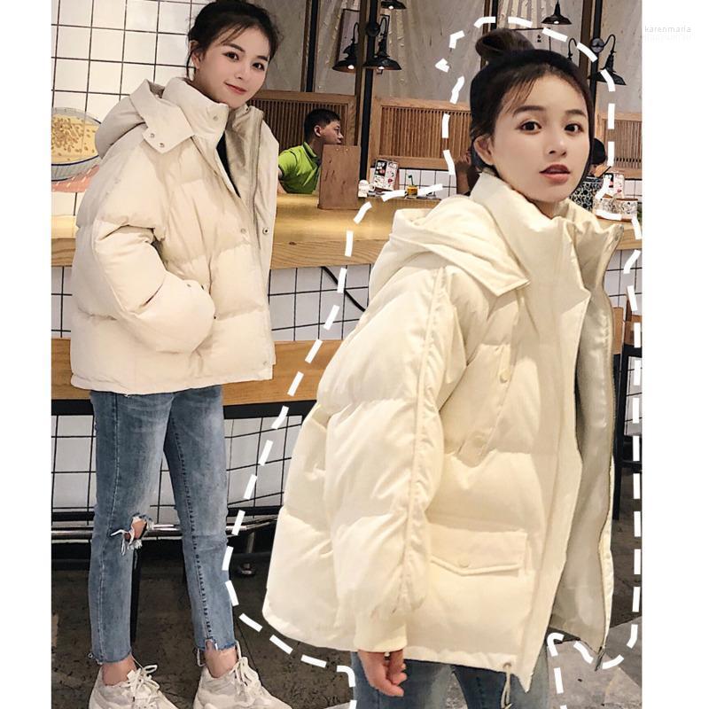 Women' Down & Parkas Winter Cotton Padded Jacket Women 2022 Warm Hooded Outwear Korean Bread Womens Loose Short Coat Female Kare22, Pocket beige stock
Women' Down & Parkas Winter Cotton Padded Jacket Women 2022 Warm Hooded Outwear Korean Bread Womens Loose Short Coat Female Kare22, Pocket beige stock