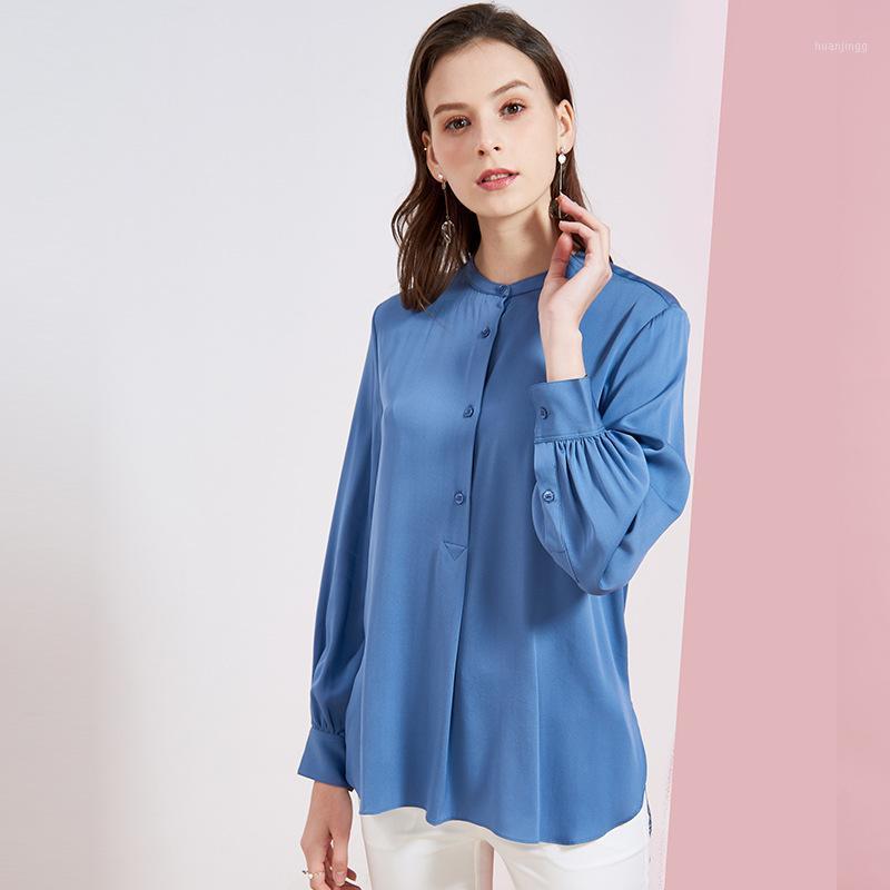 Women' Blouses And Tops Silk Blue Stand Collar Office Formal Casual Shirts Plus Large Size Spring Summer Sexy Haut Femme Loose, As pic
Women' Blouses And Tops Silk Blue Stand Collar Office Formal Casual Shirts Plus Large Size Spring Summer Sexy Haut Femme Loose, As pic
