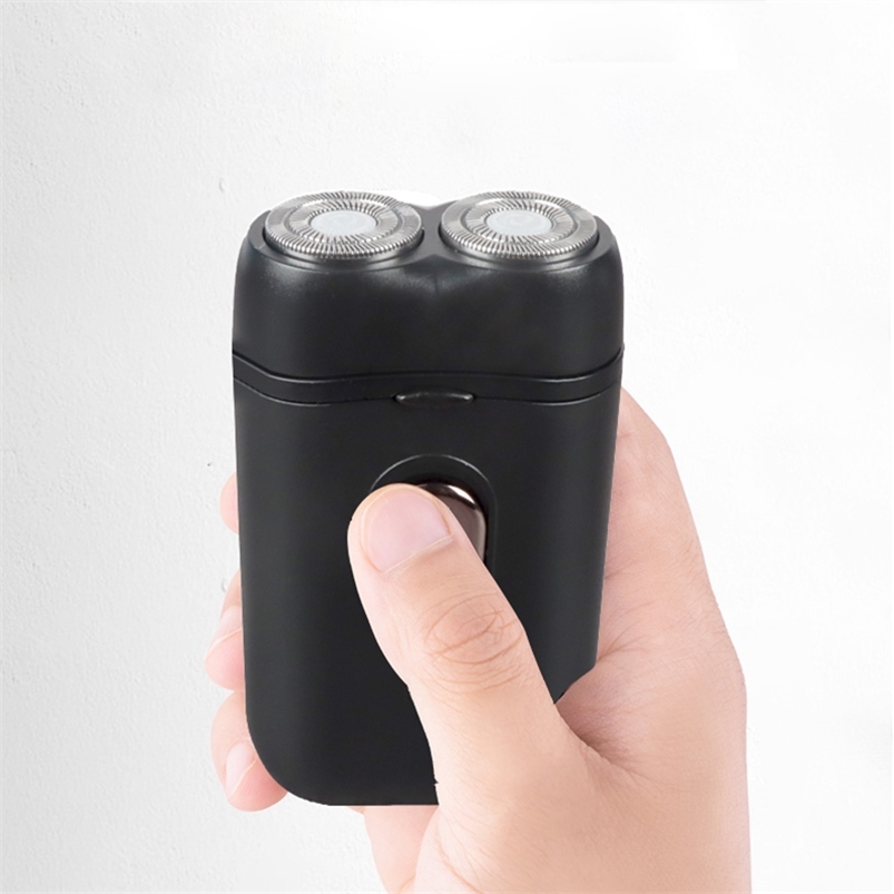 Men's Electric Shaver Double head Dry Wet Beard Trimmer Fully Washable Smart Rechargeable Face Waterproof Razor Steel HIENA 220624