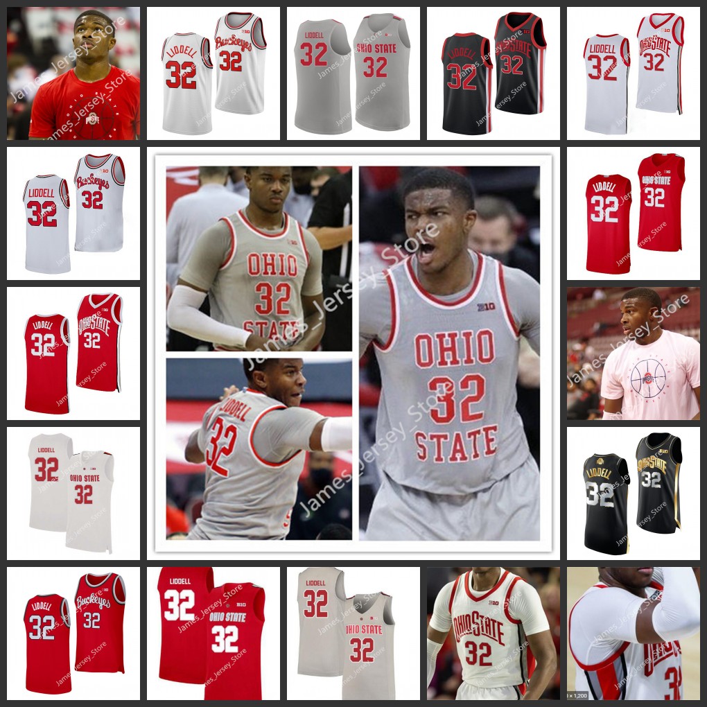 32 E.J. Liddell Basketball Jersey Ohio State Buckeyes Basketball jerseys 2022 NCAA School Stitched College Wears