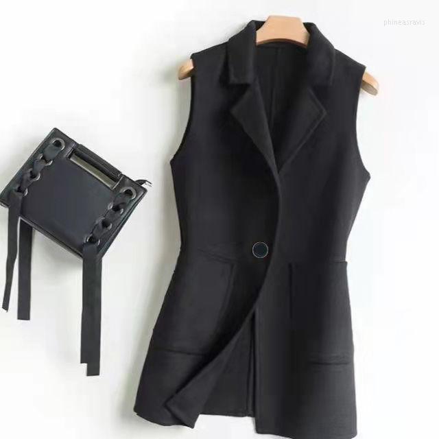 Women' Vests Woman Classic Long Blazer Vest Female Elegant Office Ladies Coat Waistcoat Casual Suits Sleeveless Jacket 2XL Q194Women' Phin, Black
Women' Vests Woman Classic Long Blazer Vest Female Elegant Office Ladies Coat Waistcoat Casual Suits Sleeveless Jacket 2XL Q194Women' Phin, Black