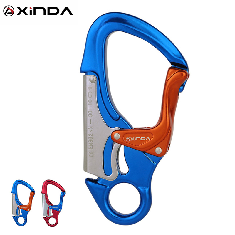 Xinda Outdoor Rock Climbing Carabiner 30KN Mountaineering downhill Safety hook Via Ferrata Buckle Working At Height Equipment 220401
Xinda Outdoor Rock Climbing Carabiner 30KN Mountaineering downhill Safety hook Via Ferrata Buckle Working At Height Equipment 220401