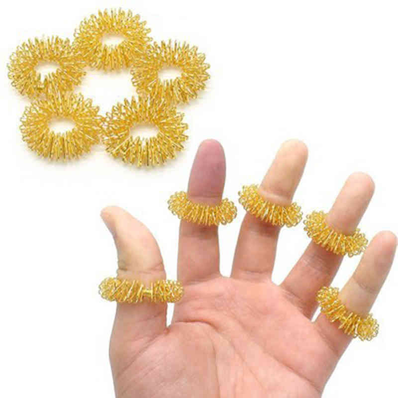 Finger Massage Acupuncture Ring Health Care Body Sundries Massager Relax Hand Blood Circulation Fingers Lose Weight Gold Silver VTMTL1026
Finger Massage Acupuncture Ring Health Care Body Sundries Massager Relax Hand Blood Circulation Fingers Lose Weight Gold Silver VTMTL1026