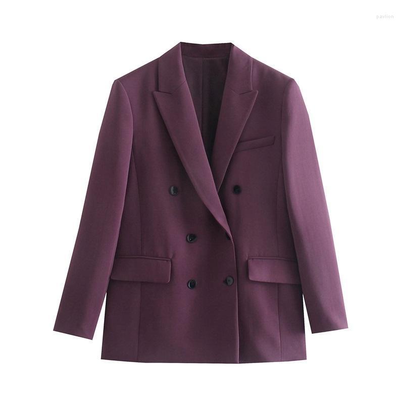 Women's Suits & Blazers MESTTRAF Women 2022 Sexy Double-breasted Office Wear Patch Pocket Blazer Retro Long Sleeve Solid Color High Street O, As picture
Women's Suits & Blazers MESTTRAF Women 2022 Sexy Double-breasted Office Wear Patch Pocket Blazer Retro Long Sleeve Solid Color High Street O, As picture