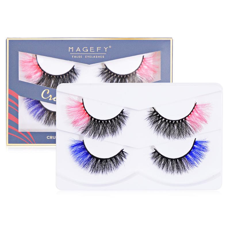 False Eyelashes Pair 3D Color Lashes Ombre Natural Long Colorful Dramatic Makeup Fake Lash Party Colored LashesFalse
False Eyelashes Pair 3D Color Lashes Ombre Natural Long Colorful Dramatic Makeup Fake Lash Party Colored LashesFalse