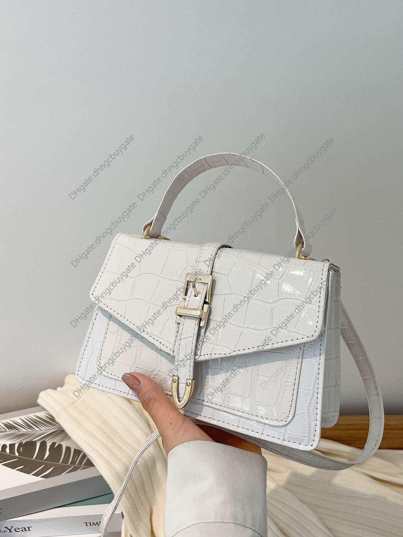 Bag Crocodile Designer Embossed Flap Square Handbag Leather Luxury Brand Fashion Wallet crossbody bag Handbag Leather, White
Bag Crocodile Designer Embossed Flap Square Handbag Leather Luxury Brand Fashion Wallet crossbody bag Handbag Leather, White