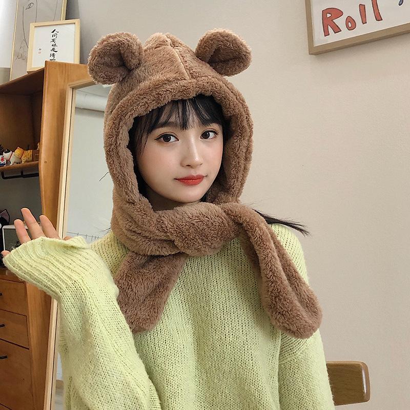Berets Ladies Korean Fashion Winter Japanese Cute Ears Ear Warmer Earmuffs Hat Plush Thick ScarfBerets BeretsBerets, Brown
Berets Ladies Korean Fashion Winter Japanese Cute Ears Ear Warmer Earmuffs Hat Plush Thick ScarfBerets BeretsBerets, Brown