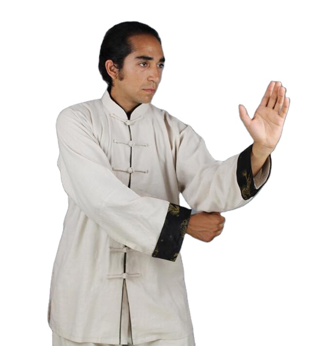 Men's Tracksuits Wu Shu Tai Chi Training Uniform Men Cotton Linen Summer Chinese Kungfu Suits Women Martial Arts Performance Clothes Top + Pants