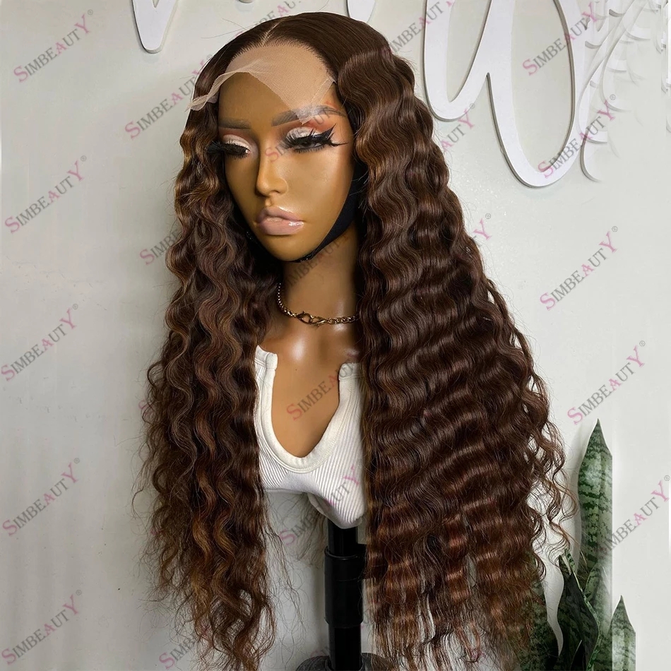 Dark Brown Deep Wave 100% Human Hair 13x6 Lace Front Wig for Black Women Indain Remy Hairs 180 Density 360 Lace Frontal Wigs, As picture color
Dark Brown Deep Wave 100% Human Hair 13x6 Lace Front Wig for Black Women Indain Remy Hairs 180 Density 360 Lace Frontal Wigs, As picture color