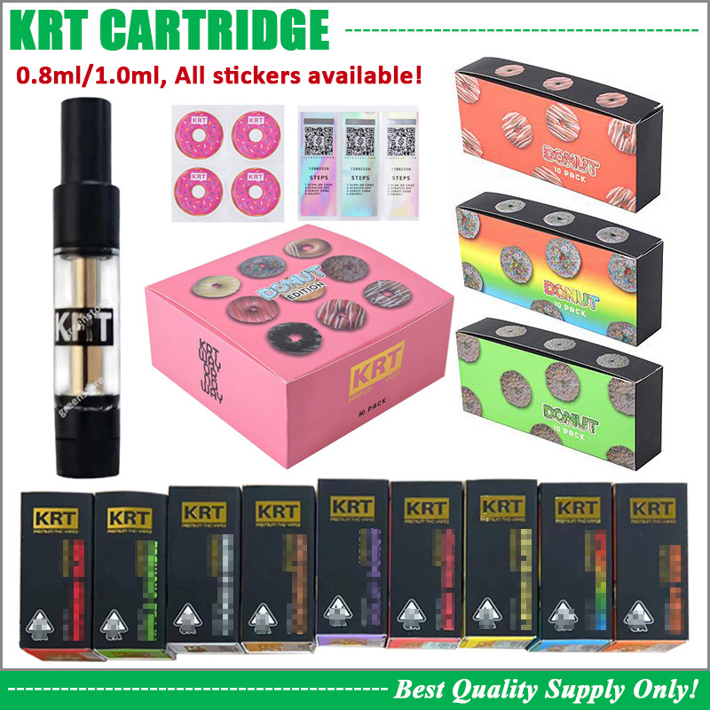 Newest KRT Cartridge Vape Carts 0.8ML 1.0ML Atomizer Pyrex Glass Tank Ceramic Coil Thick Oil 510 Battery Cart Raw Garden
Newest KRT Cartridge Vape Carts 0.8ML 1.0ML Atomizer Pyrex Glass Tank Ceramic Coil Thick Oil 510 Battery Cart Raw Garden