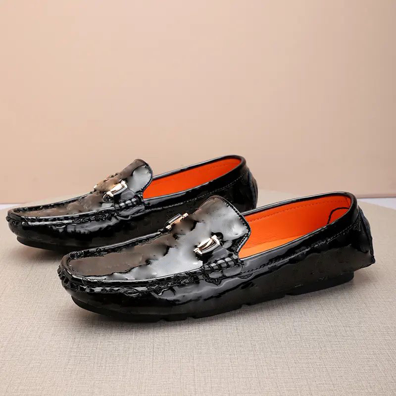 Loafers Men Shoes PU Leather Metal Embossed Slip on Square Toes Flat Bottom Casual Business Chaussure Homeme DH810, Clear
Loafers Men Shoes PU Leather Metal Embossed Slip on Square Toes Flat Bottom Casual Business Chaussure Homeme DH810, Clear