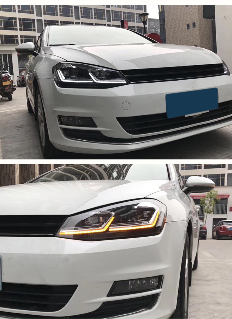 Car LED Daytime Running Lights For VW golf 7 MK7 LED Head Light 2013-20 17 Headlight 7.5 GTI Low Beam Front Lamp
