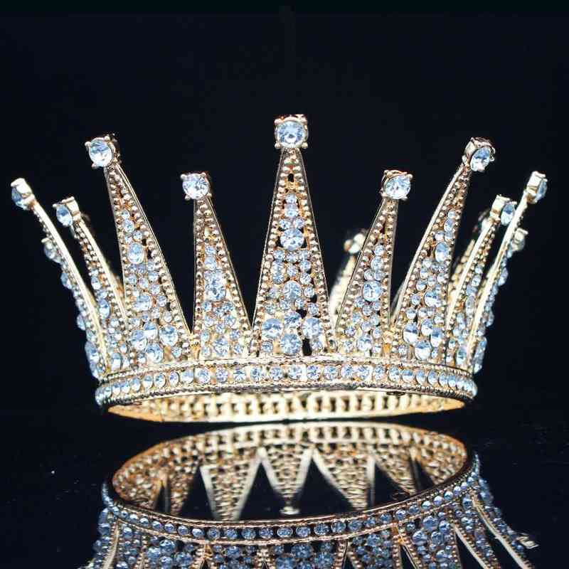 Vintage Crystal Queen King Bridal Tiara Crown Bride Headpiece Wedding Hair Jewelry Accessories Women Pageant Prom Hair Ornaments AA220323
Vintage Crystal Queen King Bridal Tiara Crown Bride Headpiece Wedding Hair Jewelry Accessories Women Pageant Prom Hair Ornaments AA220323