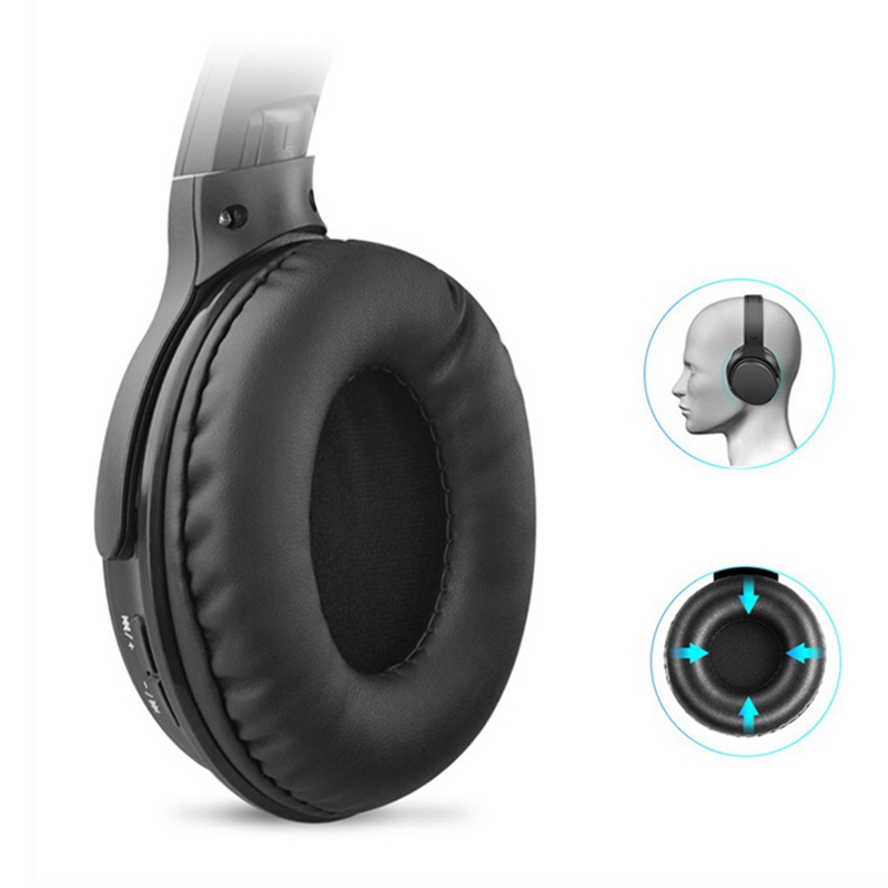 Noise Canng Headphones Wireless Bluetooth 5.0 Headset 3.5mm Microphone Earphones