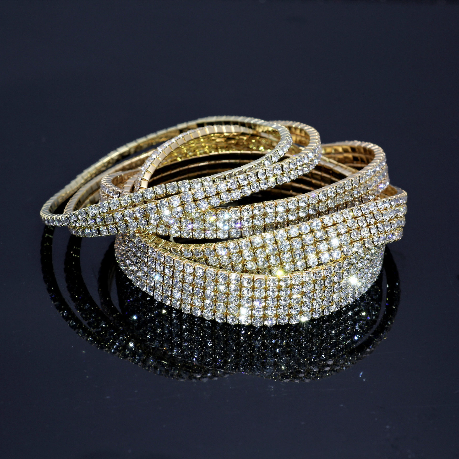 Fashion Adjustable Women Crystal Diamond Anklet Bracelet Gold Silver 1/2/3/4/5 Rows Rhinestone Foot Chain Summer Beach Jewelry Bride Gift Wholesale Pr