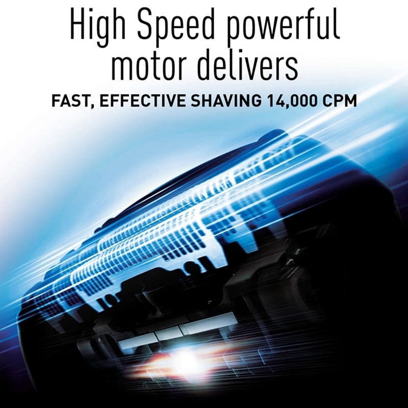 Original 4-blade powerful wet dry electric shaver for men beard stubble electric razor shaving machine rechargeable 220322