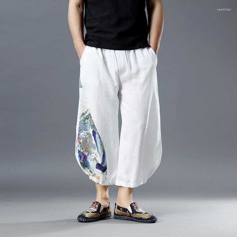 Men's Shorts Mens Landscape Painting White Linen Pants Nepal Style Baggy Loose Hippie Ankle-Length Harem Pantalon HombreMen's Men'sMen's Nao
Men's Shorts Mens Landscape Painting White Linen Pants Nepal Style Baggy Loose Hippie Ankle-Length Harem Pantalon HombreMen's Men'sMen's Nao