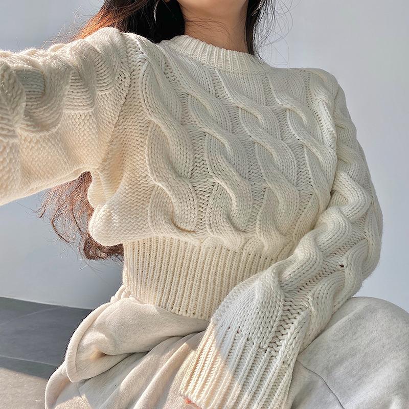 Women's Sweaters Casual Round Collar Slim Fit High Waist Knitted Blue Sweater Women Ladies Female Korean Fashion Long Sleeve Jumpers Knitwea, Khaki
Women's Sweaters Casual Round Collar Slim Fit High Waist Knitted Blue Sweater Women Ladies Female Korean Fashion Long Sleeve Jumpers Knitwea, Khaki