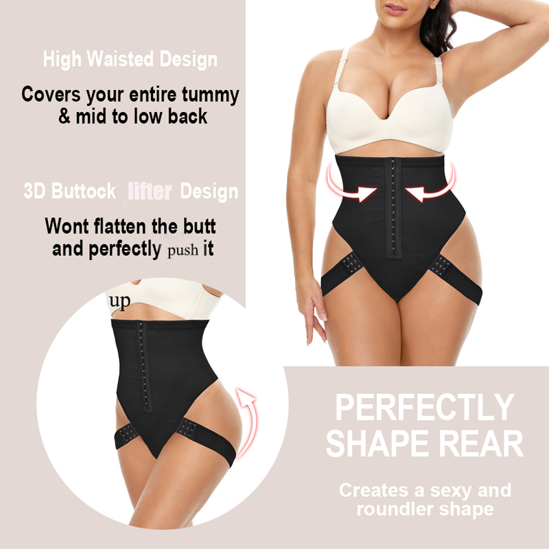 SEXYWG Butt Lifter Tummy Control Panties Booty Pulling Underwear Body Shaper Waist Trainer Corset Body Shapewear Plus Size 220506
