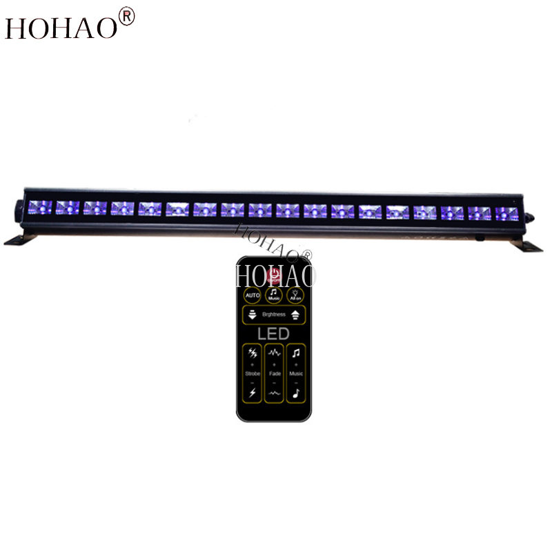 Hottest Lights UV Led Wall Washer Lamps 18/24pcs 3w Black Light Bulb With The Remote Control Purple Decorate Christmas