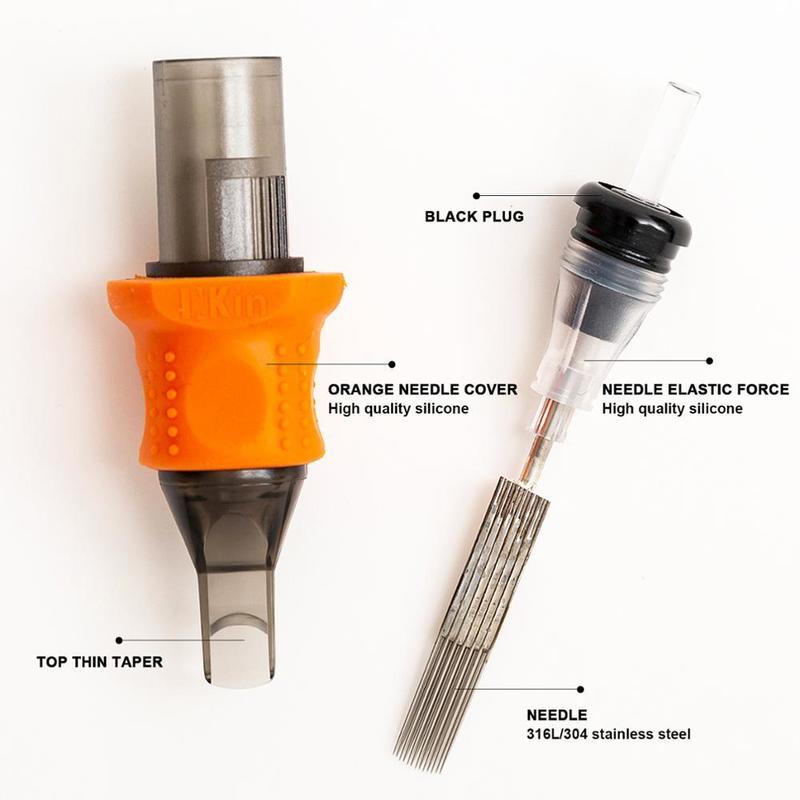 INKIN Silicone Tattoo Cartridge Needles RL RS MC M1 Tattoo Needles Safety Membrane for Tattoo Cartridge Machines 16Pcs/Box 220726