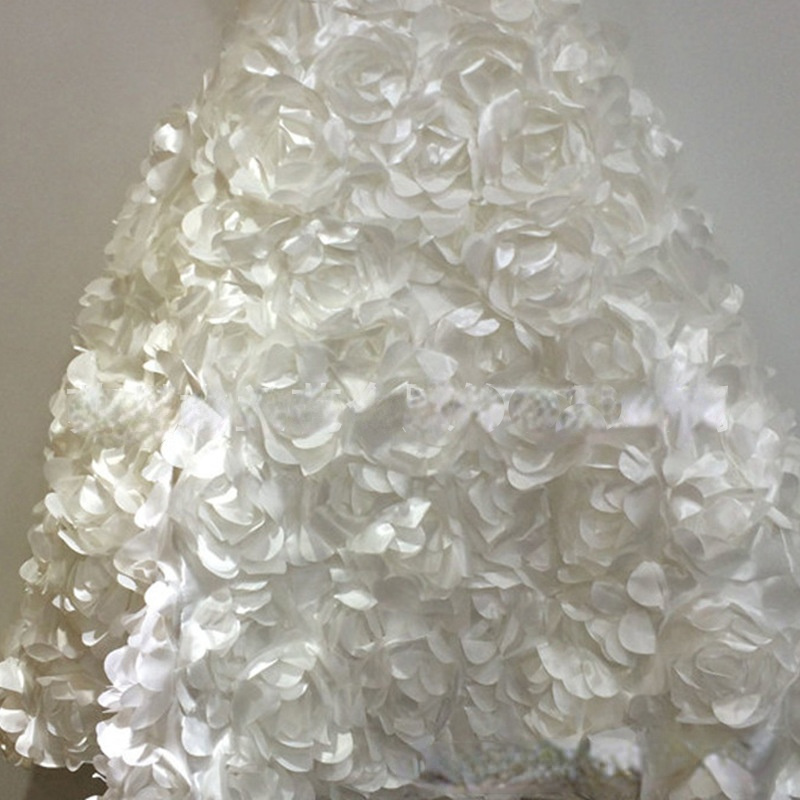 2023 Lovely 3D Floral Applique Flower Girls Dresses Cross Straps Backless Communion Party Gowns Puffy Tulle Birthday Ball Gown Girls Pageant Dress