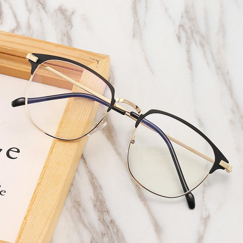 

Reading Glasses Unisex Square Polygon For Men Women Metal Frame Plain Nearsighted Eyewear -1.0 -2.5 -2Reading
