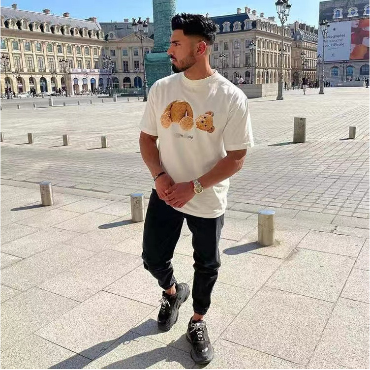Summer Apparel for men and women Designer Men' T-Shirts Cute little bear print top Letter embroidery women' Dress Short Sleeve T-shirt 202, Purple
Summer Apparel for men and women Designer Men' T-Shirts Cute little bear print top Letter embroidery women' Dress Short Sleeve T-shirt 202, Purple
