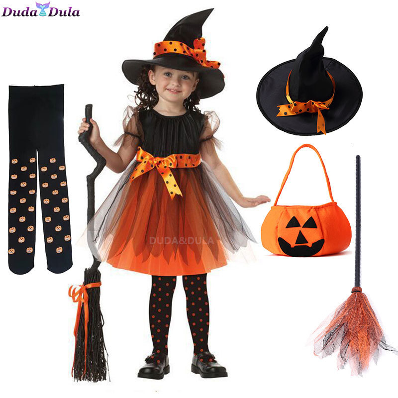 Special Occasions Kid Girls Halloween Witch Costume Carnival Cosplay Dress with Pointed Hat Wand Up Clothes Infant 220826, C14
Special Occasions Kid Girls Halloween Witch Costume Carnival Cosplay Dress with Pointed Hat Wand Up Clothes Infant 220826, C14