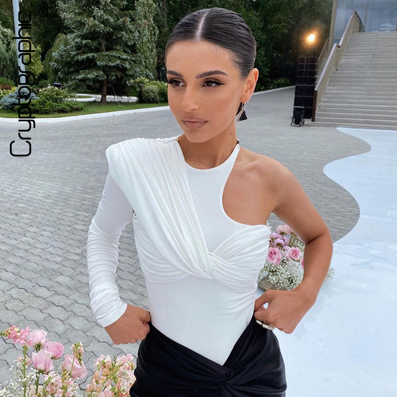 One Shoulder Sexy Backless Twist Bodysuits Women Long Sleeve Top Slim High Waist Bodysuit Club Party Streetwear, Black
One Shoulder Sexy Backless Twist Bodysuits Women Long Sleeve Top Slim High Waist Bodysuit Club Party Streetwear, Black