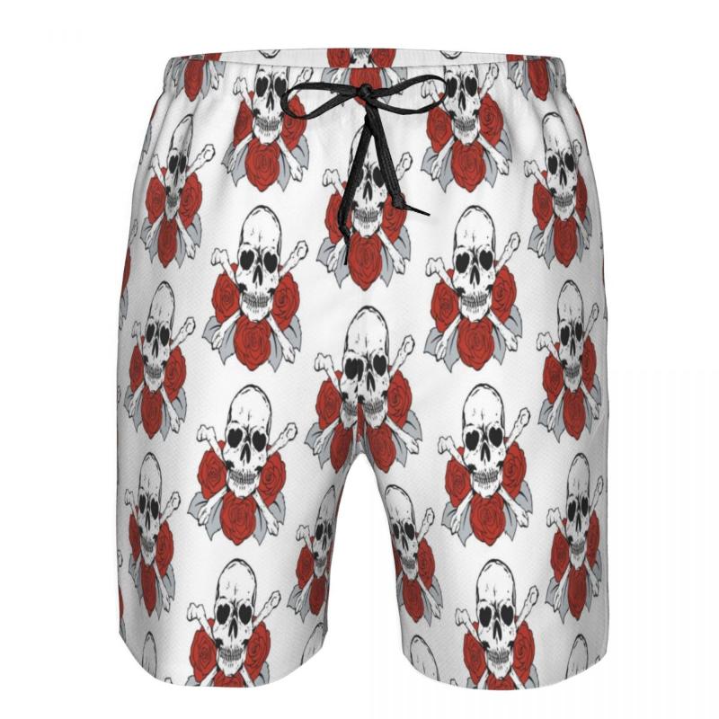 Men' Shorts Summer Men Swimwear Breathable Quick Dry Trunks Skulls And Roses Pattern Beach For Running Training SurfingMen, White
Men' Shorts Summer Men Swimwear Breathable Quick Dry Trunks Skulls And Roses Pattern Beach For Running Training SurfingMen, White