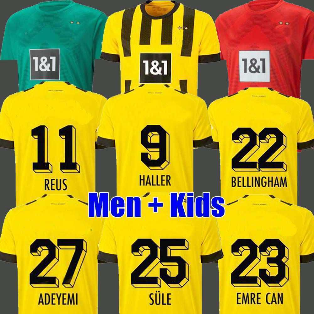 FANS player HALLER REUS 21 22 23 dortmund soccer jersey 2022 2013 football shirts BELLINGHAM men kids REYNA BRANDT EMRE CAN Malen