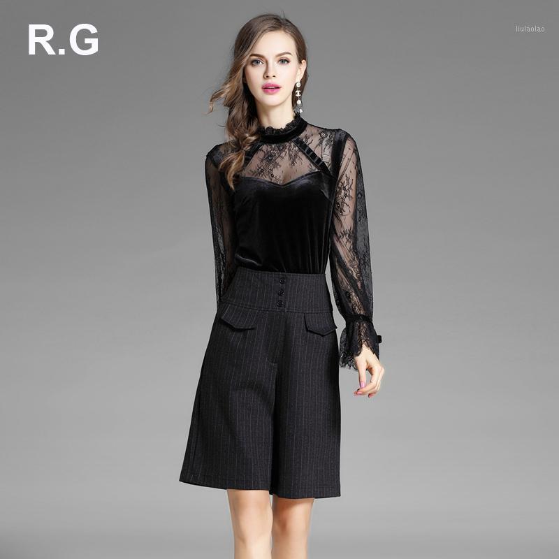 Women' Blouses & Shirts RG Womens Beautiful Lace Velvet Tops And Elegant Ruffle Cuff Office Wear Female Plus Size XL Spring Autumn 2022, Gray
Women' Blouses & Shirts RG Womens Beautiful Lace Velvet Tops And Elegant Ruffle Cuff Office Wear Female Plus Size XL Spring Autumn 2022, Gray