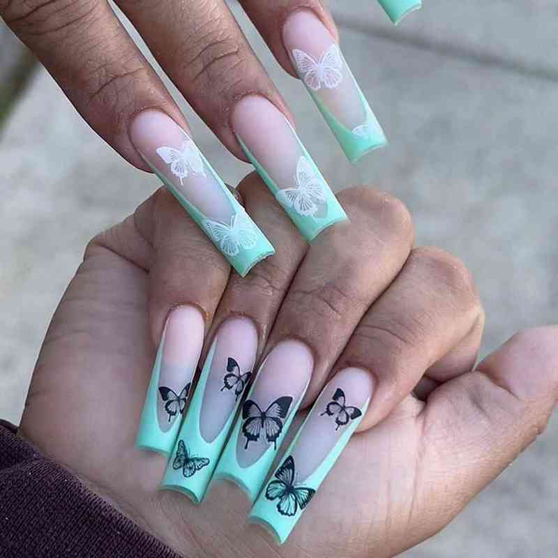 False Nails 24pcs box Long Ballet Fake Nude Black Butterfly French Wearable Detachable Nail Art Fashion Girls Press 0616
False Nails 24pcs box Long Ballet Fake Nude Black Butterfly French Wearable Detachable Nail Art Fashion Girls Press 0616