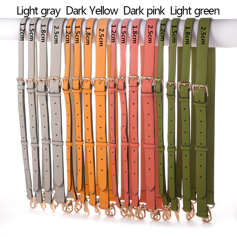 Genuine Leather Bag Strap Replacement Adjustable Thin Shoulder Straps Shoulder Messenger Litchi Pattern Woman Bags Accessories 220610