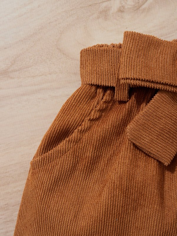 Toddler Girls Floral Ruffle Trim Top & Belted Skirt SHE