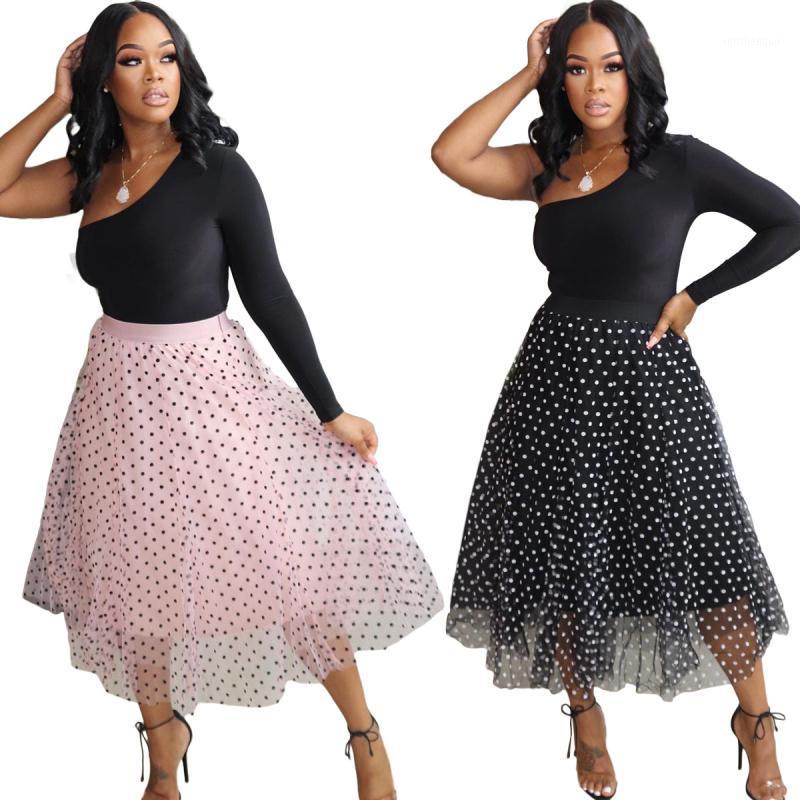 Skirts Women' Summer Fashion Midi Elastic High Waist Mesh Tutu Dot Long Skirt Polka Print Chic Gauze, Black
Skirts Women' Summer Fashion Midi Elastic High Waist Mesh Tutu Dot Long Skirt Polka Print Chic Gauze, Black