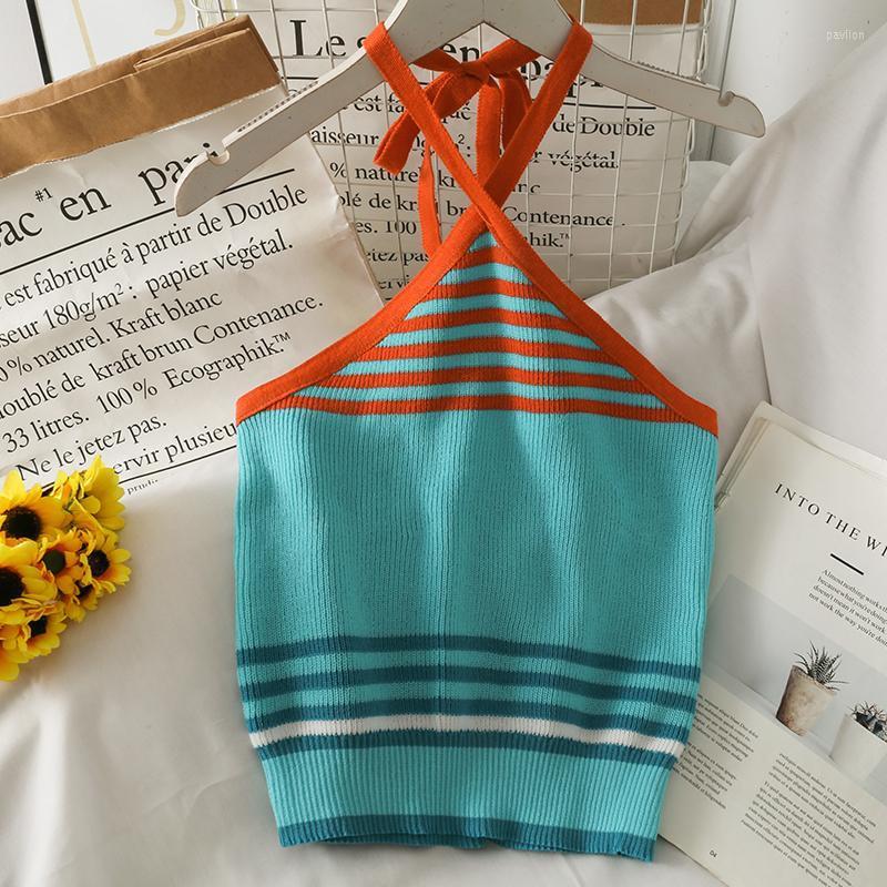 Women's Tanks & Camis Heliar 2022 Crop Top Striped Halterneck Knit Camisole For Women Bandage Summer Sexy Elastic Slim Backless WomenWomen's, Apricot
Women's Tanks & Camis Heliar 2022 Crop Top Striped Halterneck Knit Camisole For Women Bandage Summer Sexy Elastic Slim Backless WomenWomen's, Apricot